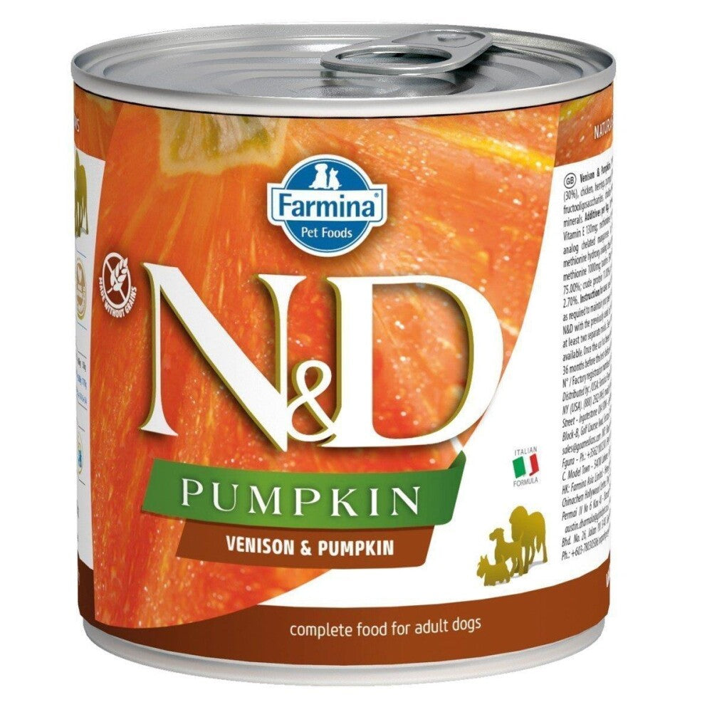 N&d Pumpkin Balkabaklı Tahılsız Geyikli Yetişkin Köpek Konservesi 285 GR  | SRC: Barcode: 8606014102604