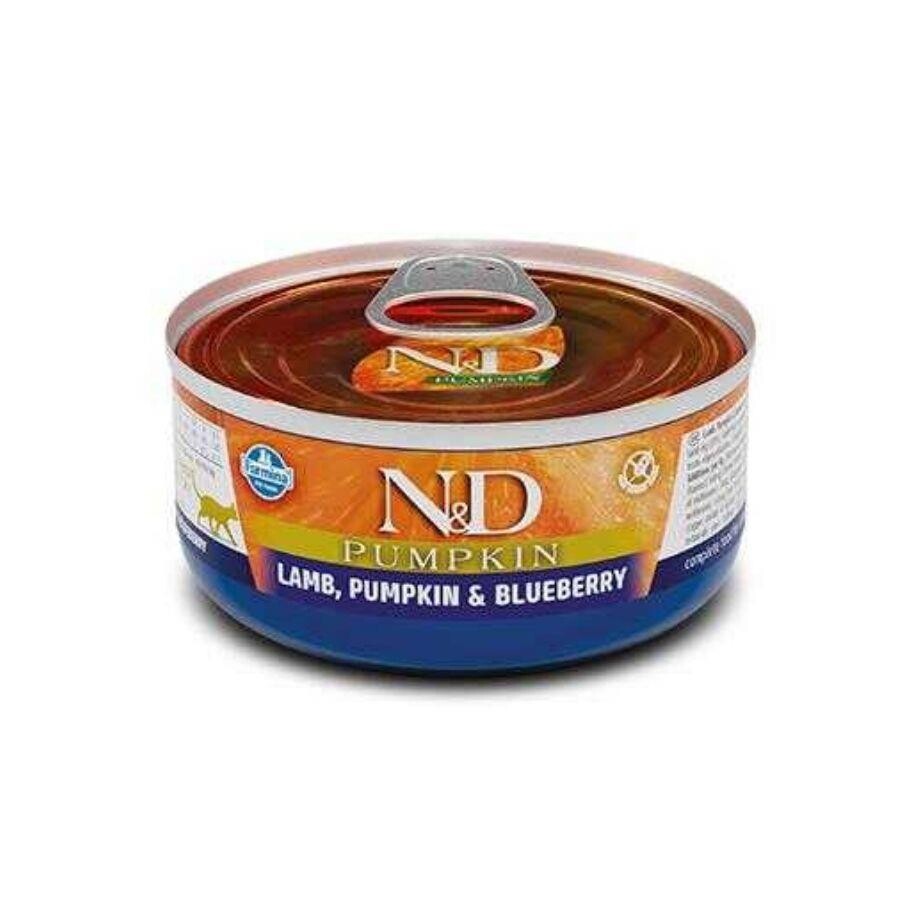 N&d Pumpkin Balkabaklı Tahılsız Kuzu Etli Ve Yaban Mersinli Kedi Konservesi 70 GR  | SRC: Barcode: 8606014102109