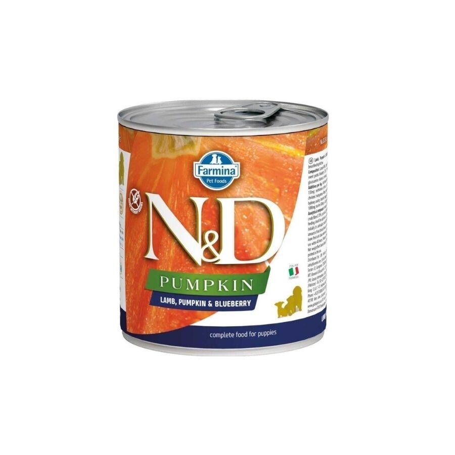 N&d Pumpkin Balkabaklı Tahılsız Kuzu Etli Ve Yaban Mersinli Yavru Köpek Konservesi 285 GR  | SRC: Barcode: 8606014102550