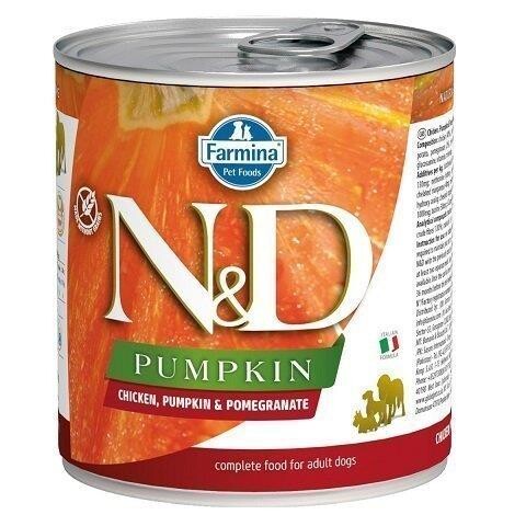 N&d Pumpkin Balkabaklı Tavuklu Ve Narlı Yetişkin Köpek Konservesi 285 GR  | SRC: Barcode: 8606014102567