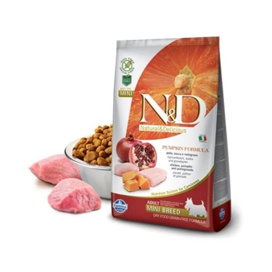 N&d Pumpkin Tahılsız Bal Kabaklı Tavuk Etli Narlı Küçük Irk Yetişkin Köpek Maması 2.5 KG  | SRC: Barcode: 8010276033253