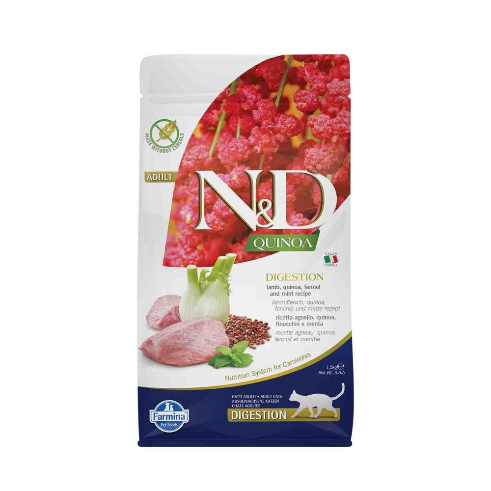 N&d Quinoa Digestion Kuzu Etli Yetişkin Kedi Maması 1.5 KG  | SRC: Barcode: 8010276035790