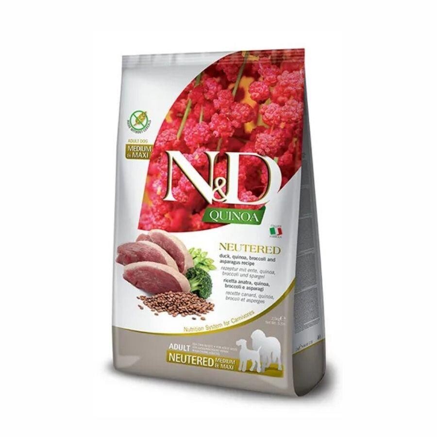 N&d Quinoa İdrar Yolları Destekleyici Ördek Brokoli Ve Kinoalı Kısırlaştırılmış Orta Ve Büyük Irk Yetişkin Köpek Maması 12 KG  | SRC: Barcode: 8010276040176