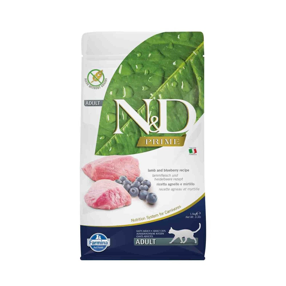 N&d Tahılsız Kuzu Etli Yaban Mersinli Kedi Maması 1.5 KG  | SRC: Barcode: 8010276020208