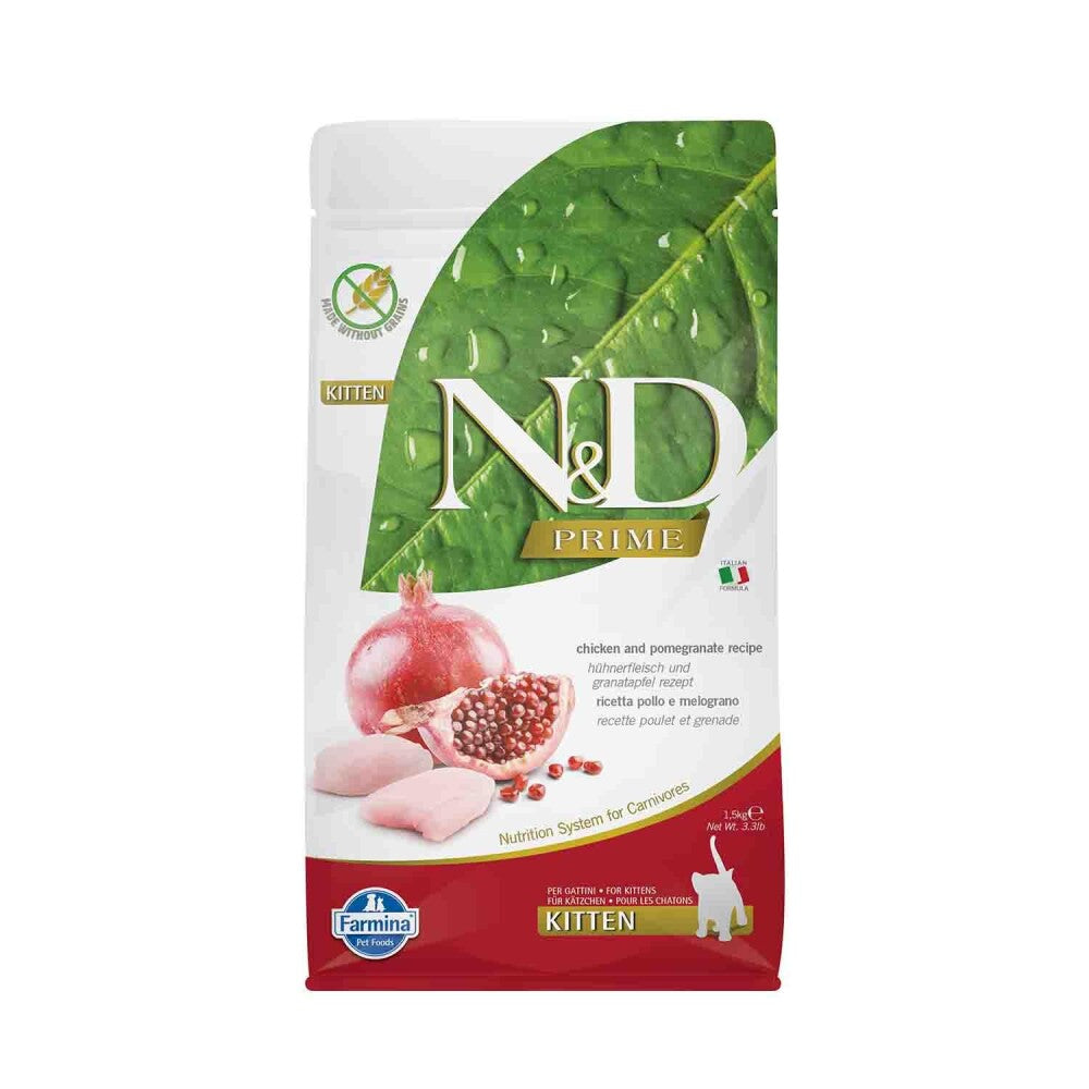N&d Tahılsız Tavuklu Narlı Yavru Kedi Maması 1.5 KG  | SRC: Barcode: 8010276032584