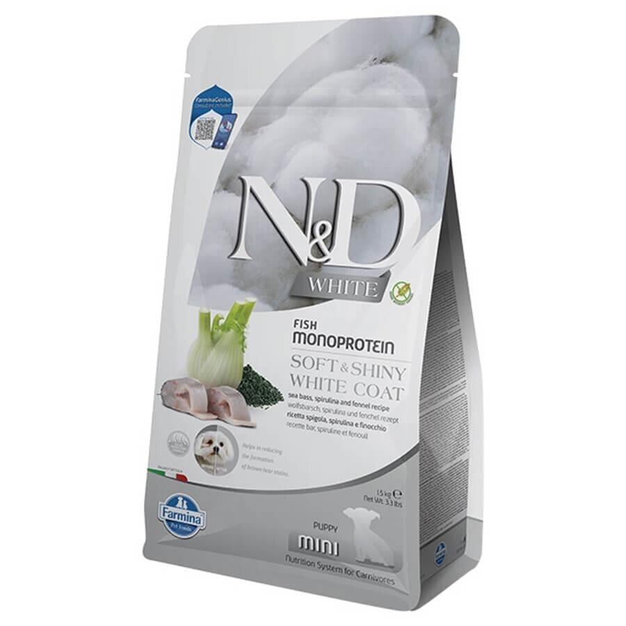 N&d Balıklı Spirulinalı Küçük Irk Yavru Köpek Maması 1.5 KG WHITE  | SRC: Barcode: 8010276044921