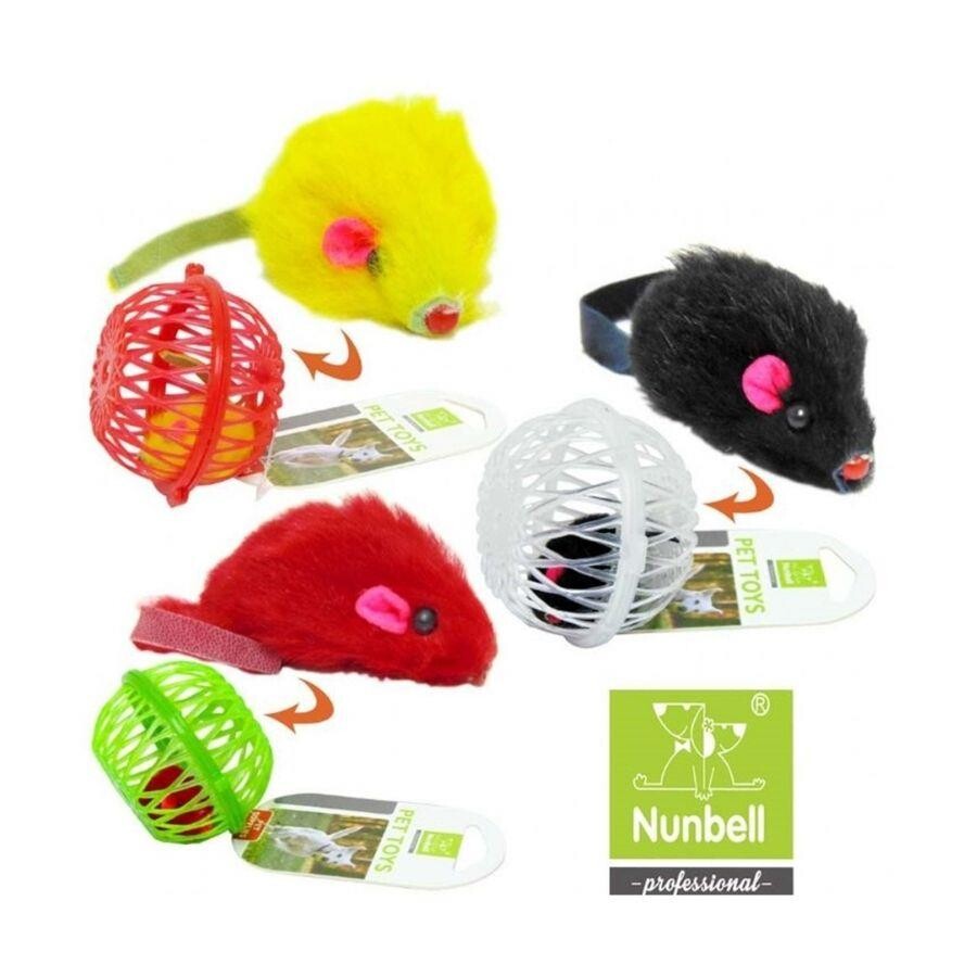 Nunbell Fareli Kafes Kedi Oyuncağı Karışık Renk 7 CM 1 ADET  | SRC: Barcode: 6092700010575