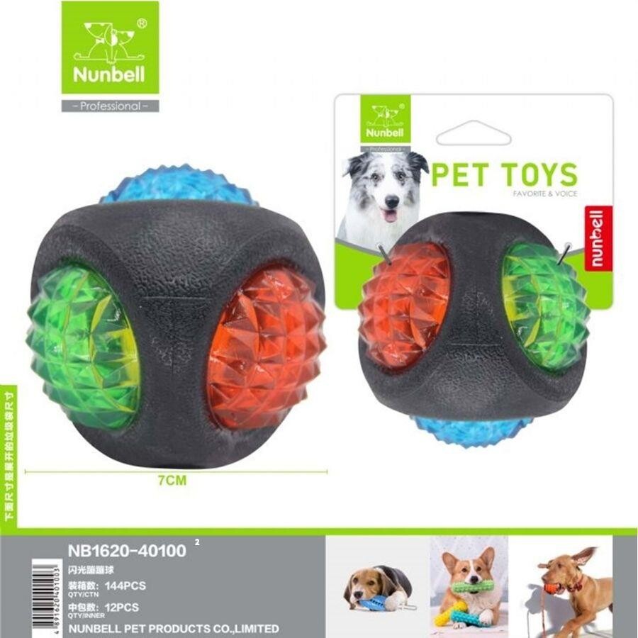 Nunbell Plastik Işıklı Top Köpek Oyuncağı 7 CM  | SRC: Barcode: 6927053031031