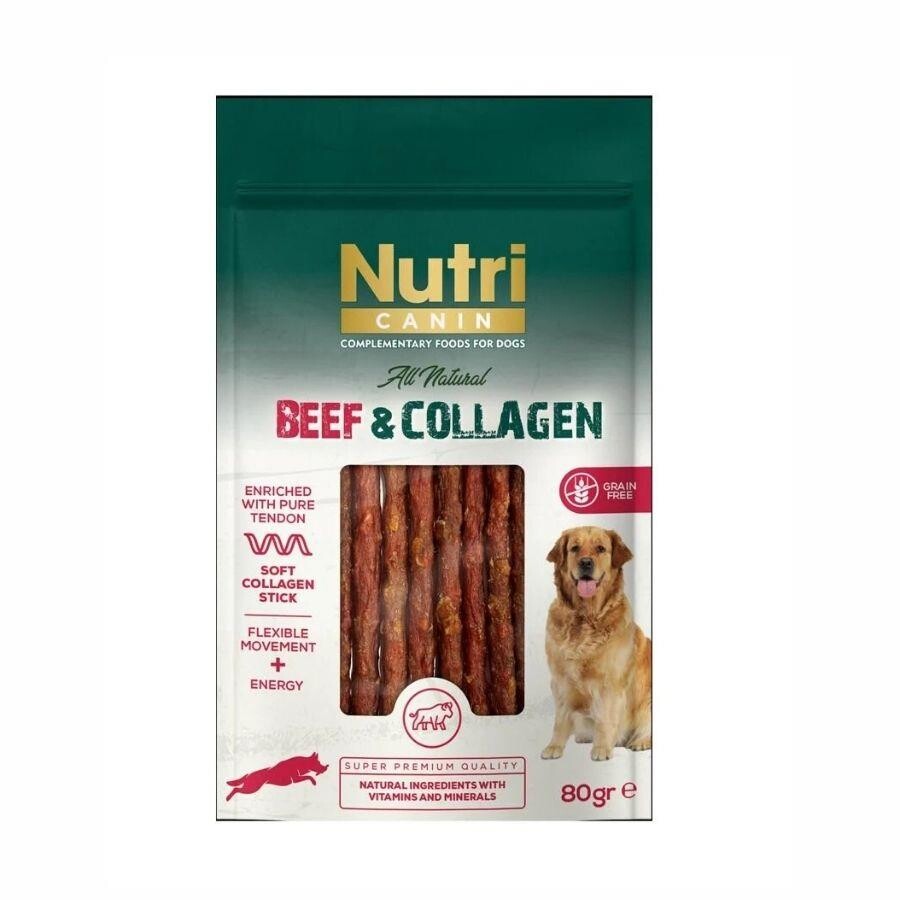 Nutri Canin Collagen Biftekli Yumuşak Çubuk Köpek Ödülü 80 GR  | SRC: Barcode: 8699310421012