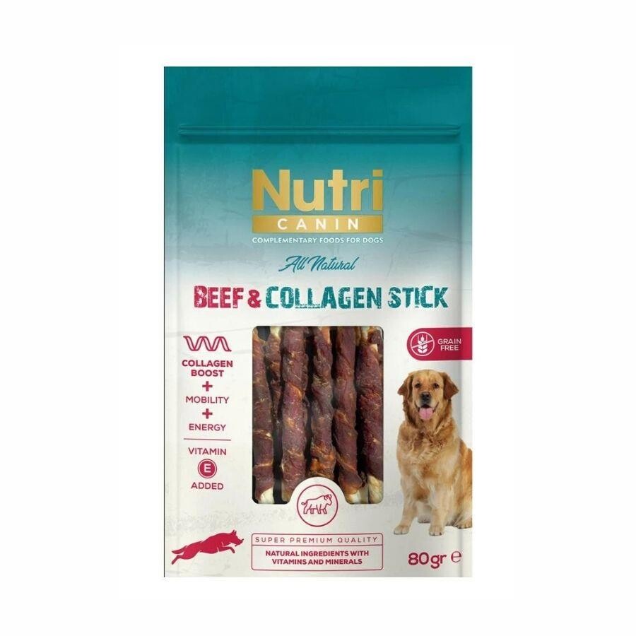 Nutri Canin Collagen Stick Biftek Eti Sargılı Kemik Köpek Ödülü 80 GR  | SRC: Barcode: 8699310420787