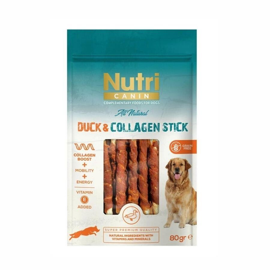 Nutri Canin Collagen Stick Ördek Eti Sargılı Kemik Köpek Ödülü 80 GR  | SRC: Barcode: 8699310420763