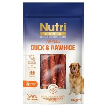 Nutri Canin Ördek Eti Sargılı Kemik Köpek Ödülü 80 GR SMALL  | SRC: Barcode: 8699310420565