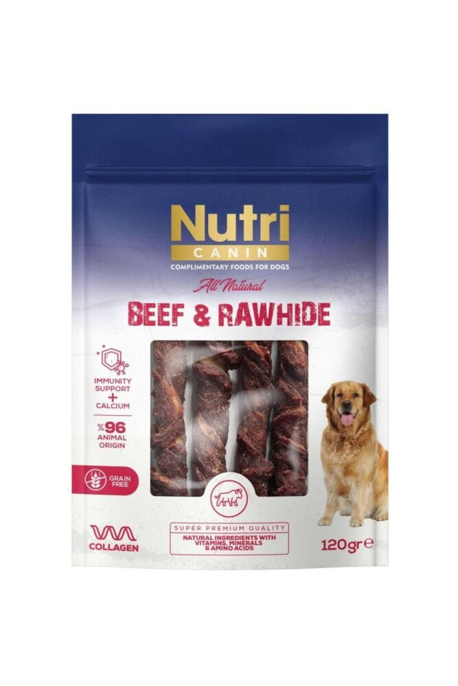 Nutri Canin Rawhide Sığır Eti Sargılı Kemik Köpek Ödülü 120 GR  | SRC: Barcode: 8699310420671