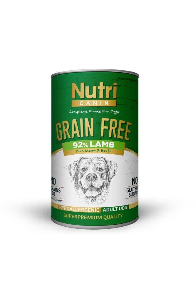Nutri Canin Tahılsız Kuzulu Patatesli Yetişkin Köpek Konservesi 400 GR  | SRC: Barcode: 8699310420121