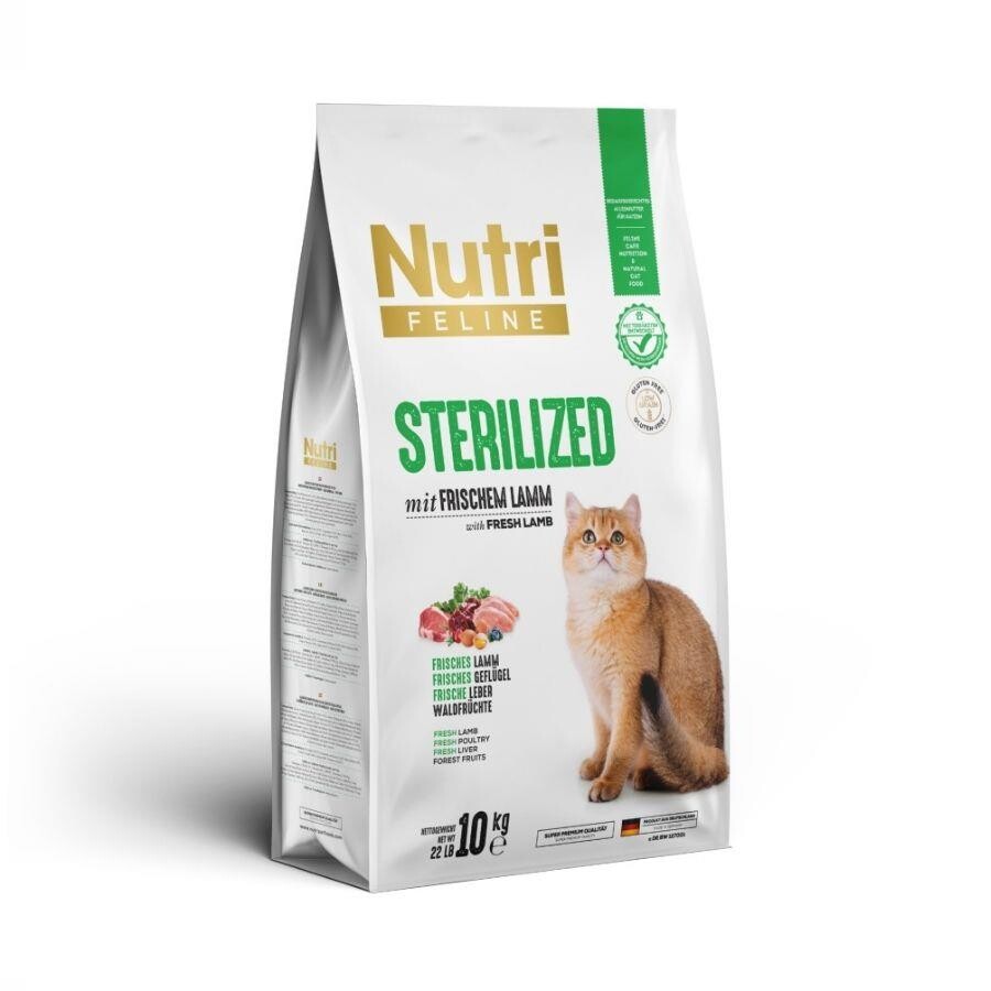 Nutri Feline Kuzulu Tahılsız Kısırlaştırılmış Yetişkin Kedi Maması 10 KG  | SRC: Barcode: 8699310420688