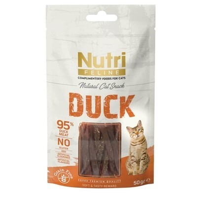 Nutri Feline Tahılsız Ördekli Kedi Ödülü 50 GR  | SRC: Barcode: 8699310420343