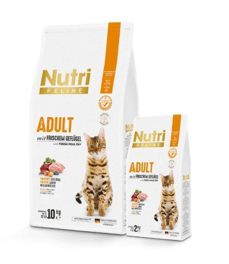 Nutri Feline Tavuklu Tahılsız Yetişkin Kedi Maması 10 KG  | SRC: Barcode: 8699310420374