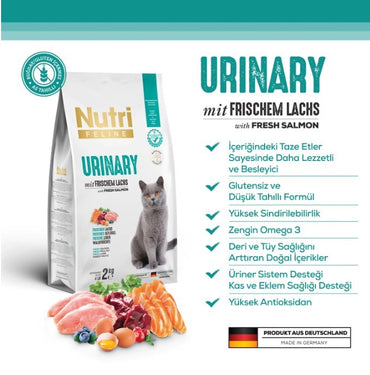 Nutri Feline Urinary Böbrek Sağlığı Destekleyici Somonlu Düşük Tahıllı Yetişkin Kedi Maması 2 KG  | SRC: Barcode: 8699310420268