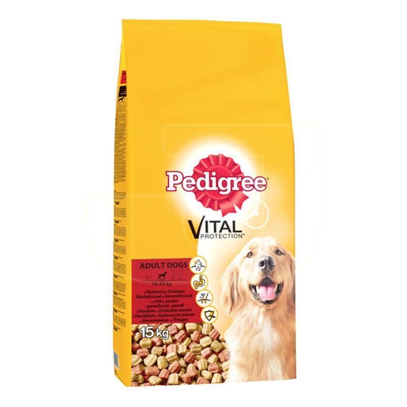 Pedigree Biftekli Ve Kümes Hayvanlı Yetişkin Köpek Maması 15 KG  | SRC: Barcode: 5998749132531