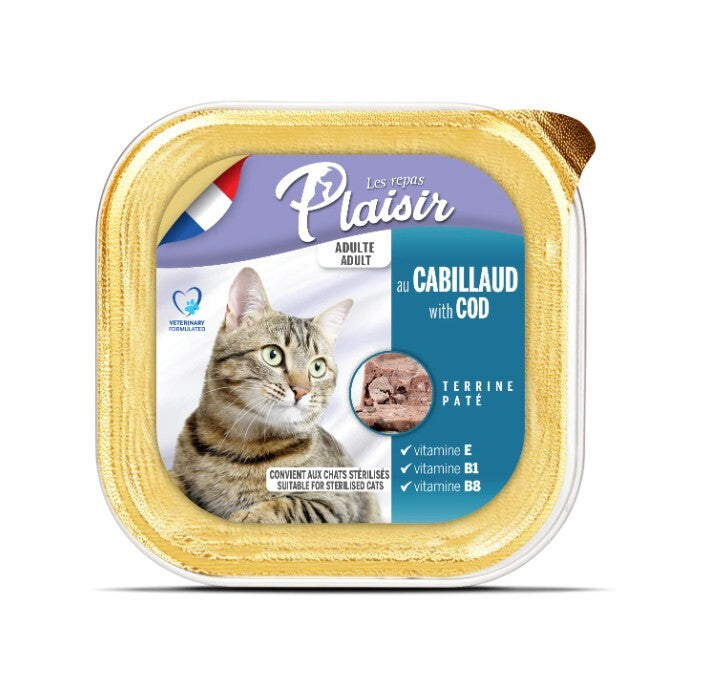 Plaisir Pate Morina Balıklı Kısırlaştırılmış Yetişkin Kedi Konservesi 100 GR  | SRC: Barcode: 3428460051467