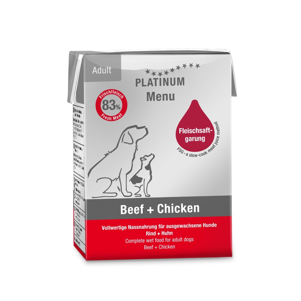 Platinum Sığır Etli Ve Tavuklu Köpek Yaş Maması 185 GR  | SRC: Barcode: 4260208741082
