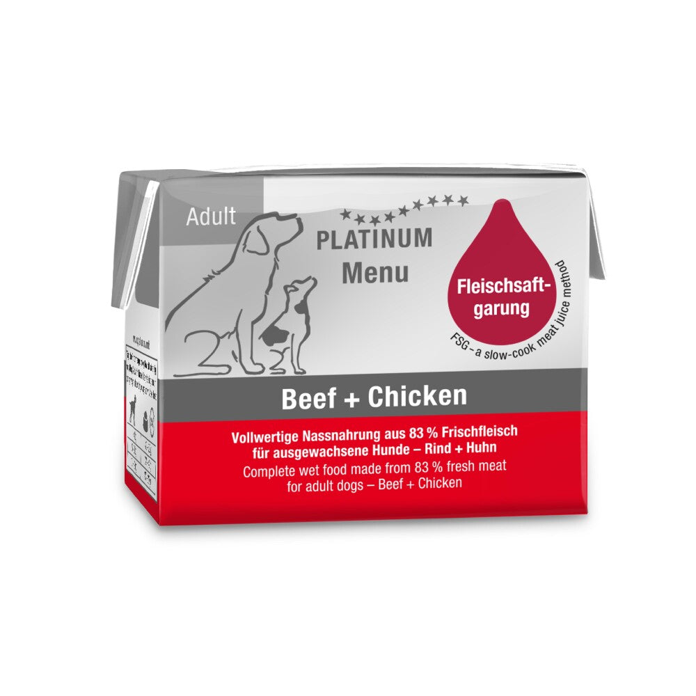 Platinum Sığır Etli Ve Tavuklu Köpek Yaş Maması 90 GR  | SRC: Barcode: 4260208742331