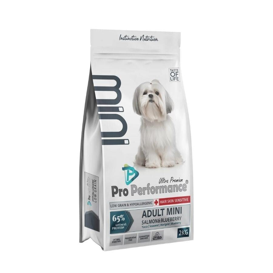 Pro Performance Mini Irk Somonlu Ve Yaban Mersinli Yetişkin Köpek Maması 2 KG  | SRC: Barcode: 8682328740091