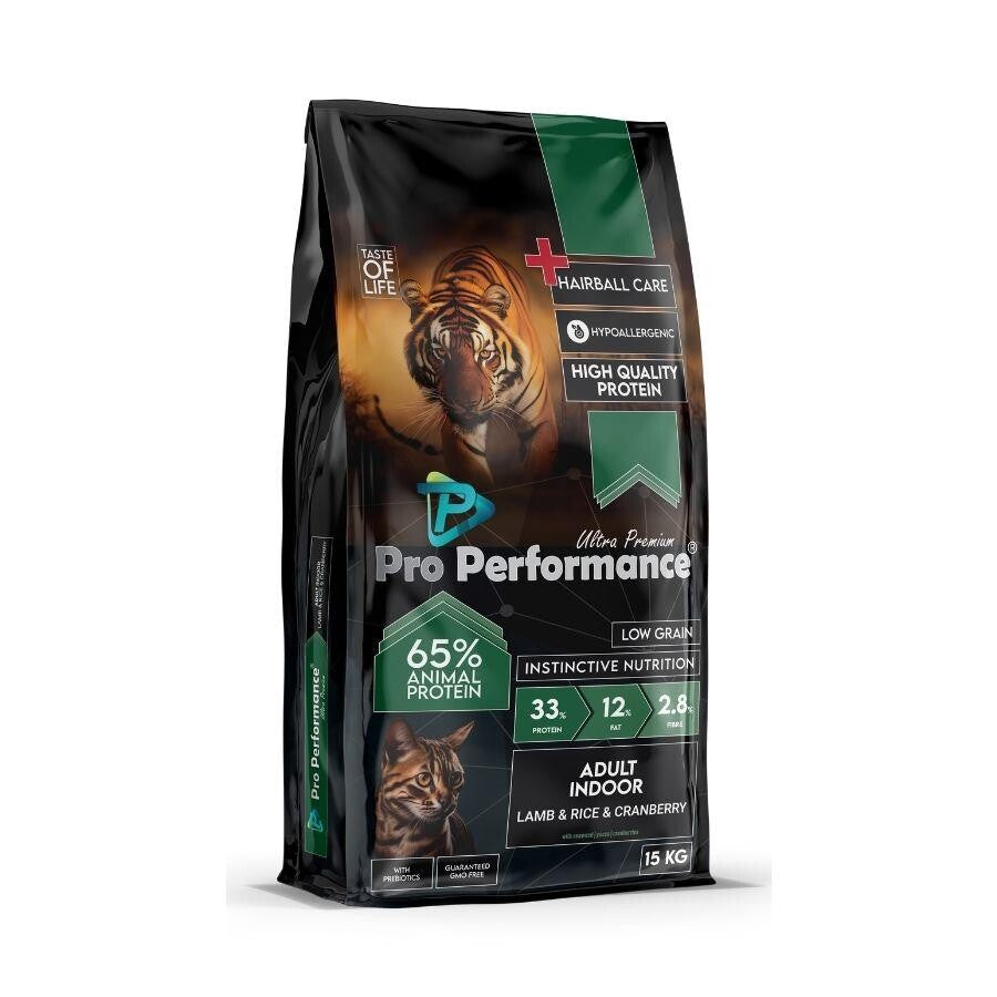 Pro Performance Ultra Premium Indoor Kuzulu Ve Pirinçli Yetişkin Kedi Maması 15 KG  | SRC: Barcode: 8682328740022
