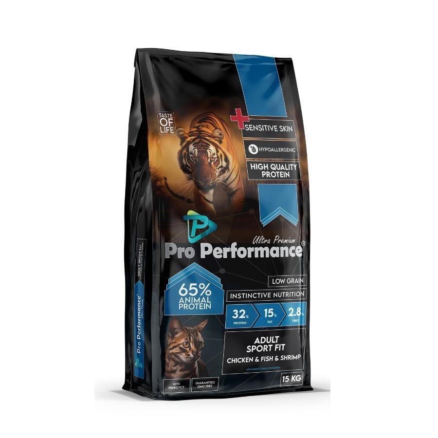 Pro Performance Ultra Premium Sportfit Tavuk Somon Ve Karidesli Yetişkin Kedi Maması 15 KG  | SRC: Barcode: 8682328740046