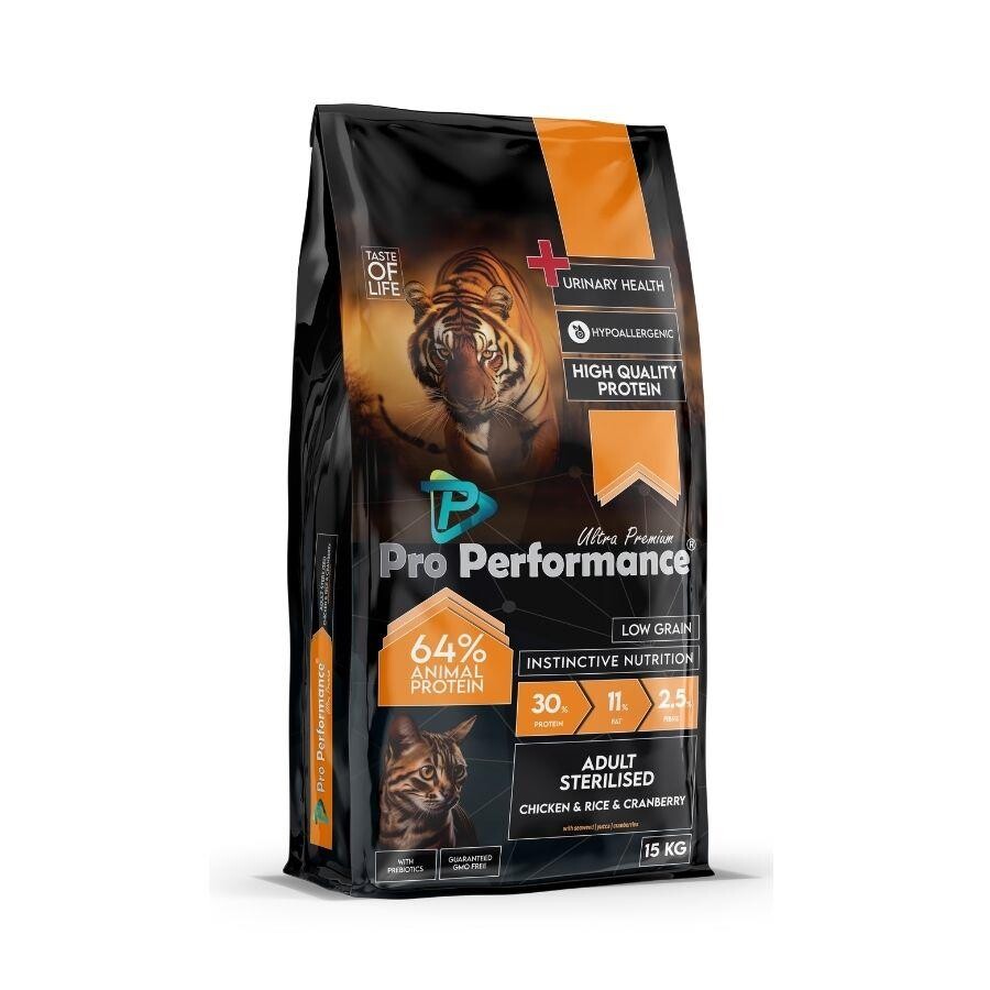 Pro Performance Ultra Premium Tavuklu Ve Pirinçli Kısırlaştırılmış Yetişkin Kedi Maması 15 KG  | SRC: Barcode: 8682328740015