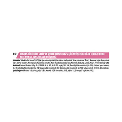 Pro Plan Delicate Hassas Ve Seçici Yetişkin Kediler İçin Kuzu Etli Kedi Maması 1.5 KG  | SRC: Barcode: 7613035846685