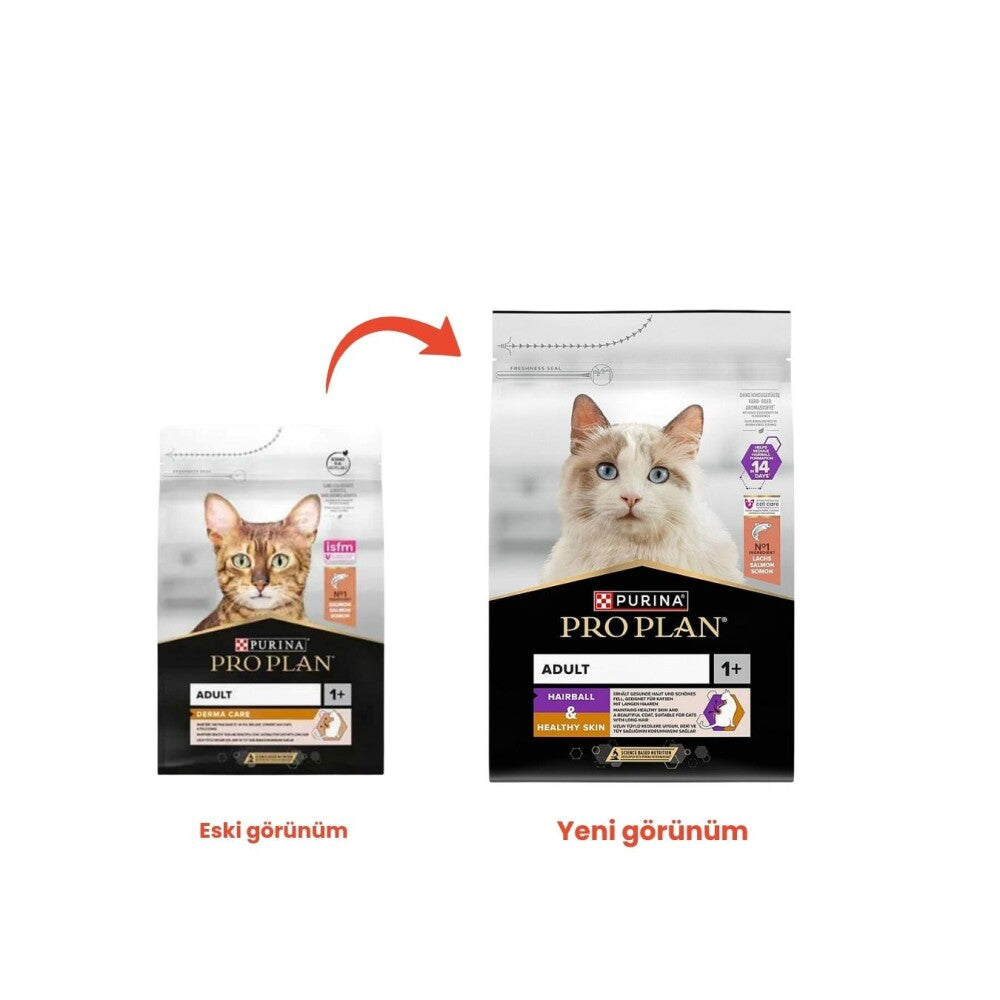 Pro Plan Hairball Tüy Yumağı Kontrolü Somonlu Kedi Maması 3 KG  | SRC: Barcode: 7613033541469