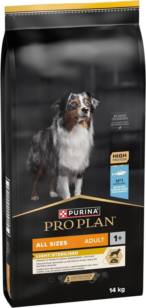 Pro Plan Light Sterilised Kısırlaştırılmış Balıklı Yetişkin Diyet Köpek Maması 14 KG  | SRC: Barcode: 8445290525338
