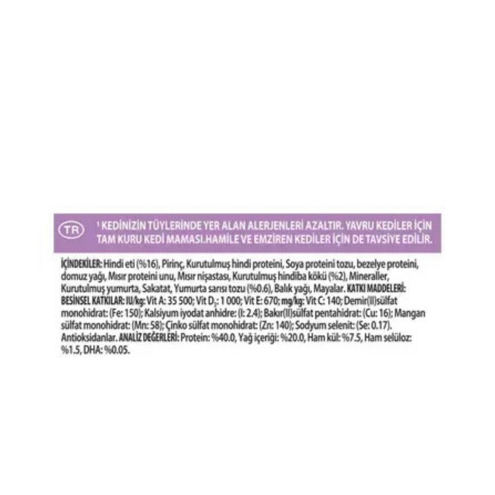 Pro Plan Liveclear Hindi Etli Yavru Kedi Maması 1.4 KG  | SRC: Barcode: 7613287232526