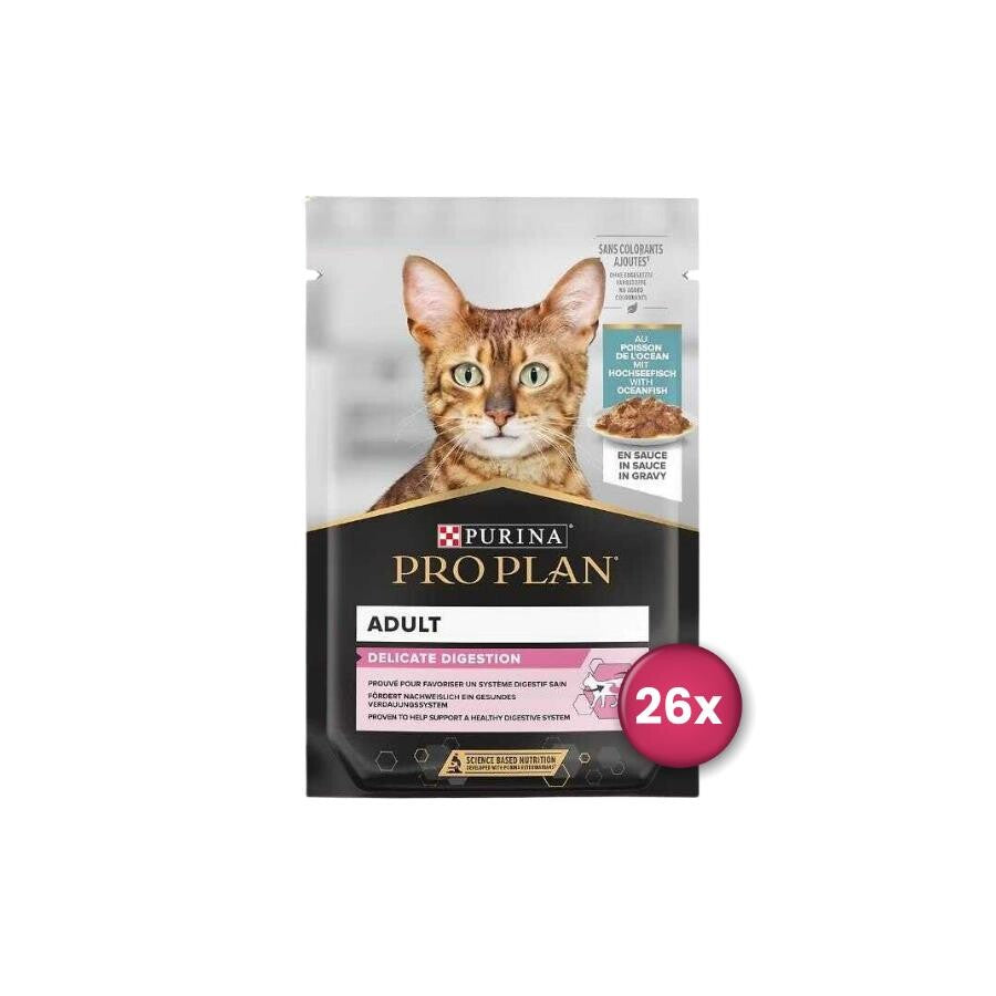 Pro Plan Okyanus Balıklı Yetişkin Kedi Yaş Maması 85 GR 26'LI  | SRC: Barcode: 8445290799555