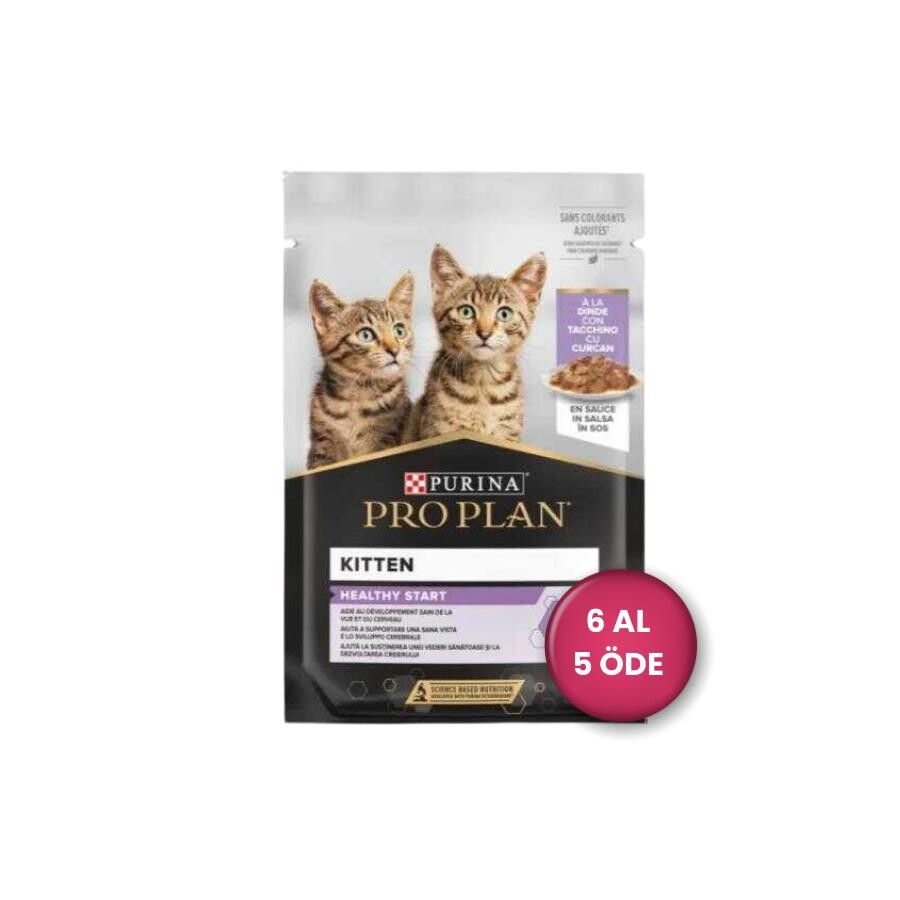 Pro Plan Pouch Sos İçinde Hindili Yavru Kedi Konservesi (6 Al 5 Öde) 85 GR  | SRC: Barcode: 12550679-6al