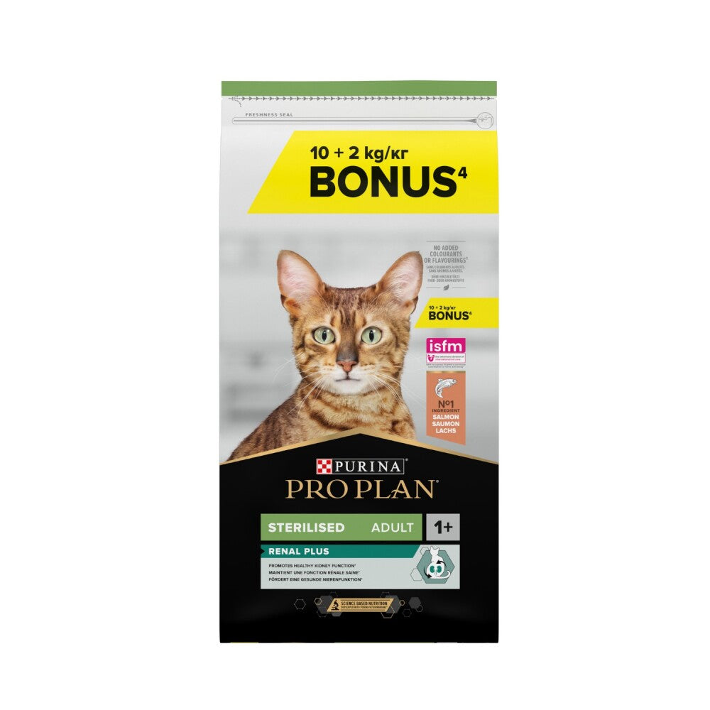 Pro Plan Sterilised Kısırlaştırılmış Kediler İçin Somonlu Kedi Maması 10 KG + 2 KG  | SRC: Barcode: 7613036075534