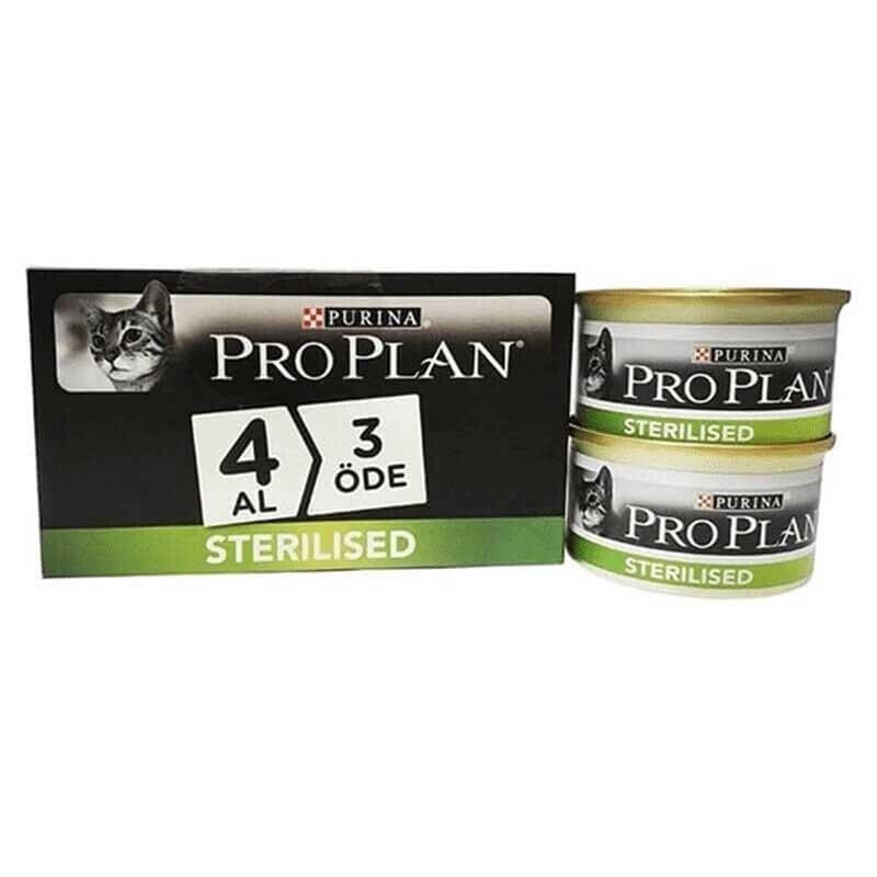 Pro Plan Sterilised Somonlu Yetişkin Kedi Konservesi (4 Al 3 Öde) 85 GR  | SRC: Barcode: 8690632707433