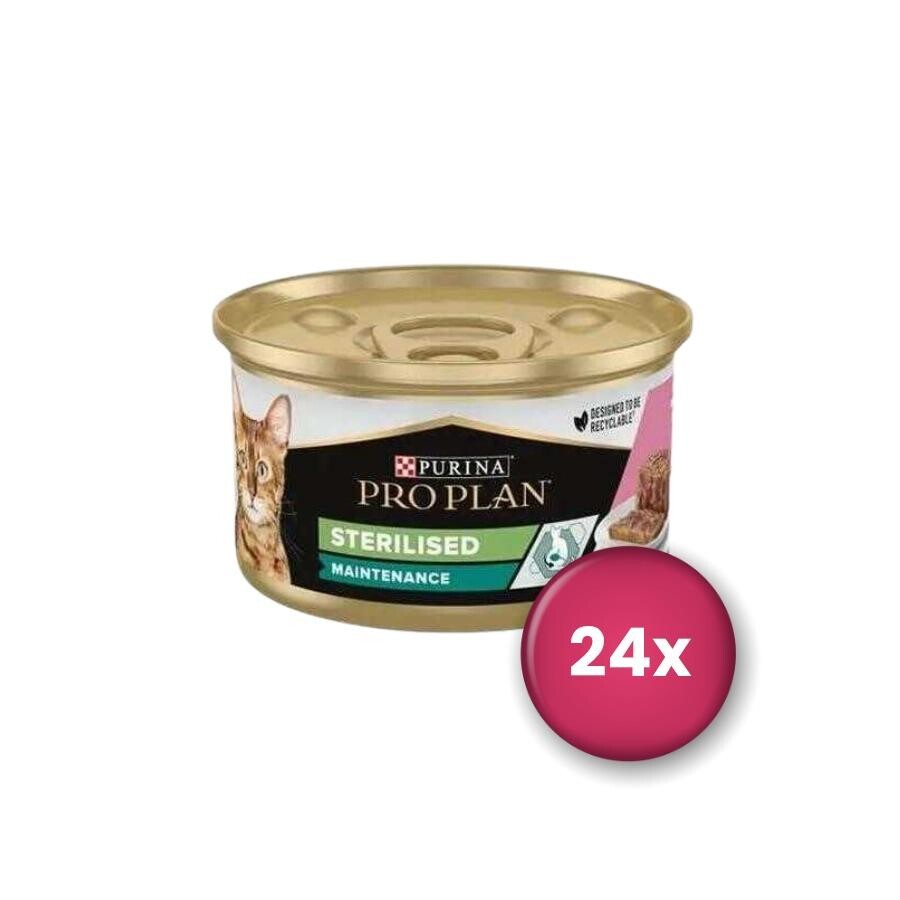 Pro Plan Sterilised Ton Balıklı Ve Somonlu Yetişkin Kedi Konservesi 85 GR 24 ADET  | SRC: Barcode: 7613033568558P