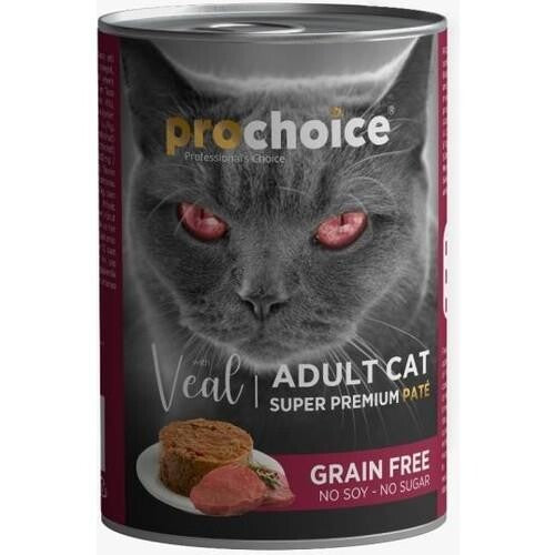 Prochoice Dana Etli Tahılsız Ezme Yetişkin Kedi Konservesi 400 GR TEKLI  | SRC: Barcode: 8681465602972