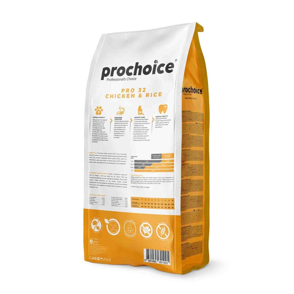 Prochoice Pro 32 Tavuklu Kısırlaştırılmış Yetişkin Kedi Maması 15 KG  | SRC: Barcode: 8681465601005