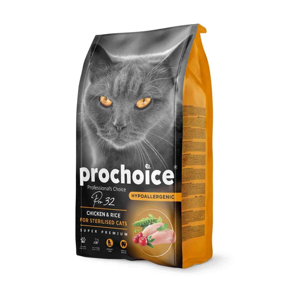 Prochoice Pro 32 Tavuklu Kısırlaştırılmış Yetişkin Kedi Maması 2 KG  | SRC: Barcode: 8681465601043