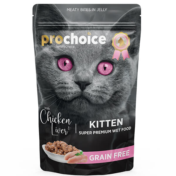 Prochoice Tahılsız Kitten Tavuk Ve Ciğerli Yavru Kedi Konservesi 85 GR  | SRC: Barcode: 8681465603085