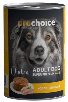 Prochoice Tavuk Etli Şekersiz Ezme Yetişkin Köpek Konservesi 400 GR TEKLI  | SRC: Barcode: 8681465602996