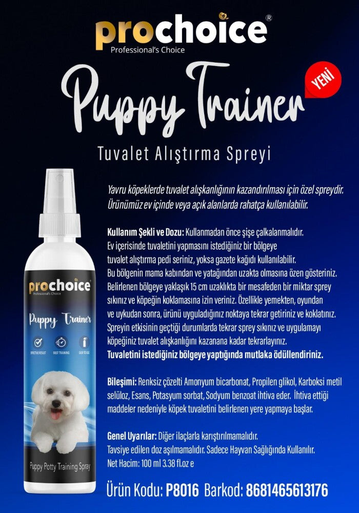 Prochoice Yavru Köpek Tuvalet Eğitim Spreyi 100 ML  | SRC: Barcode: 8681465613176