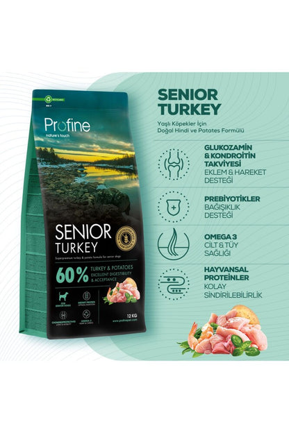 Profine Glutensiz Hindili Yaşlı Köpek Maması 12 KG  | SRC: Barcode: 8595602570072