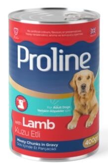Proline Sos İçinde Parça Etli Yetişkin Kuzu Etli Konserve Köpek Maması 400 GR  | SRC: Barcode: 8698995031936
