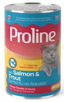 Proline Sos İçinde Somon Alabalık Yetişkin Kedi Maması 400 GR  | SRC: Barcode: 8698995032018
