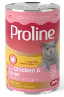 Proline Tavuklu Ciğerli Pate Ezme Yetişkin Kedi Konservesi 400 GR  | SRC: Barcode: 8698995032025