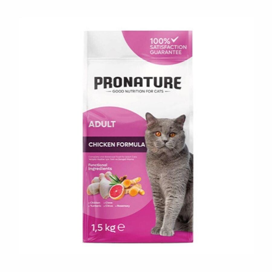 Pronature Tavuklu Ve Pirinçli Yetişkin Kedi Maması 1.5 KG  | SRC: Barcode: 8681612750402